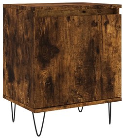 Füstös tölgy színű szerelt fa éjjeliszekrény 40 x 30 x 50 cm