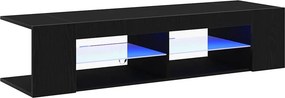 vidaXL TV szekrény Fekete tölgy 135 x 39 x 30 cm Faanyag