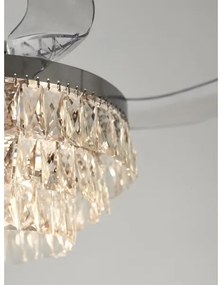 FANAWAY 212923 - LED mennyezeti ventilátor VEIL 6xE14/4,5W/230V króm + DO