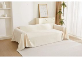 Krémszínű négyszemélyes kanapé huzat Talo – Filumi