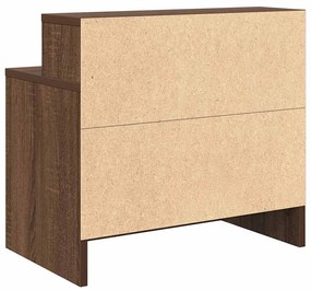 éjjeliszekrények fiókos 2 db barna tölgy 51 x 31 x 47 cm