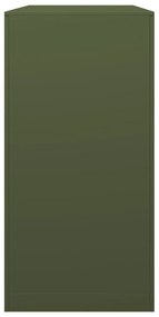 zöld acél tűzifatároló 100 x 40 x 80 cm