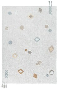 Krémszínű mosható kézi szövésű pamut gyerek szőnyeg 140x200 cm Kim – Lorena Canals