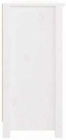 fehér tömör fenyőfa tálalószekrény 100x35x74 cm