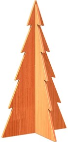 vidaXL viaszbarna tömör fenyőfa karácsonyfa-dekoráció 80 cm