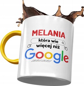 Sárga Bögre Melánia Feleség Barátnő Ajándék Nyomtatott Fotóval