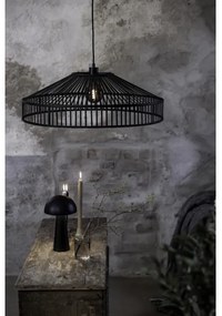 Markslöjd 108782 - Csillár zsinóron TAPA 1xE27/40W/230V fekete/bambusz