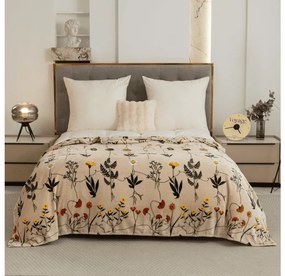 Mikroplüss pléd HERBÁŘ, bézs Méret: 200 x 220 cm