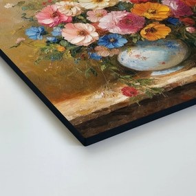 DUBLEZ | Vintage fa falikép konyhába – Virágcsokor