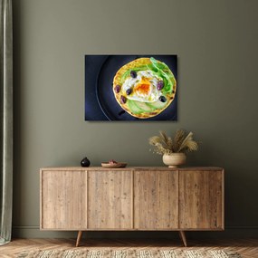 Egészséges palacsinta képe (üvegen) (70x50 cm)
