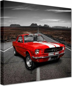 Vászonkép 20x20 Piros Ford Mustang