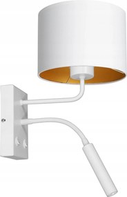 Luminex Arden fali lámpa fehér arany belsővel 15W+8W E27+G9