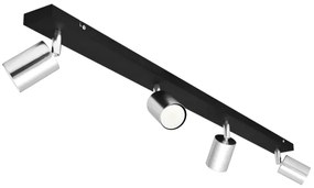 LED Spotlámpa TUNE 4xGU10/4,8W/230V matt króm/fekete