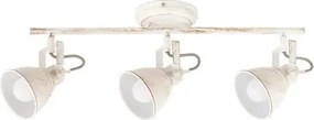 Beltéri karos spotlámpa e14 3x40w antik fehér vivienne