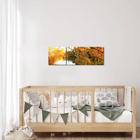 Kép - Őszi fa (órával) (90x30 cm)