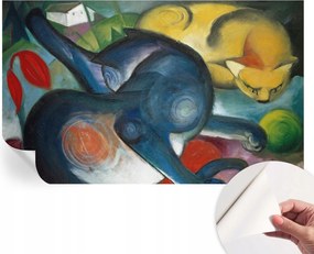 Fotótapéta Öntapadós Dekoratív Tapéta Macska Festmény 416x254 cm