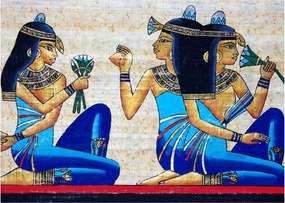 Kép - egyiptomi festmények (üvegen) (70x50 cm)