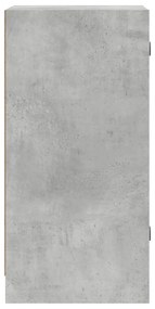 betonszürke kisszekrény üvegajtókkal 35 x 37 x 75,5 cm