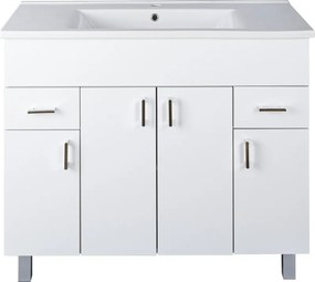 VivaStyle EKONOMIK PLUS 100 lábon álló fürdőszobabútor Sanovit ATRIA 9100 mosdóval - 101 x 45,5 cm