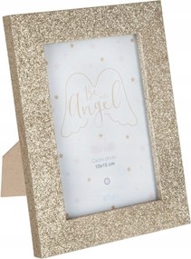 Képkeret arany csillámos 10x15-ös képhez