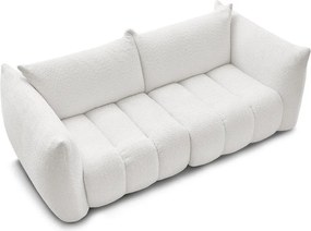 Fehér buklé kanapé 234 cm Azra – Bobochic Paris