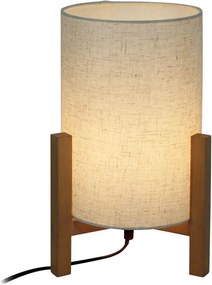 Italux modern skandináv asztali lámpa ones fehér fa itxtb-85930-m-wh-wo