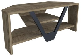 TV szekrény Karin - Walnut, Black