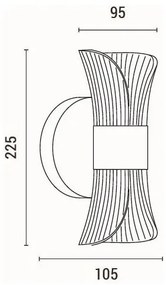 LED Fali lámpa LED/8W/230V 3000K
