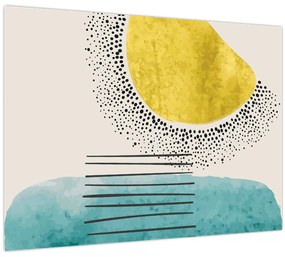 Kép - Absztrakt festmény a strandról N⁰2 (70x50 cm)
