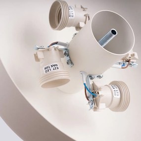 Krémszínű mennyezeti lámpa ø 30 cm Blacko – Sollux