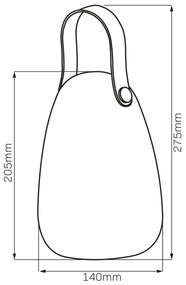 LED RGBW Napelemes lámpa CANARIA LED/2W/1,2V 400 mAh IP44 fehér