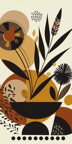 Poszter 50x100cm Geometrikus kertek