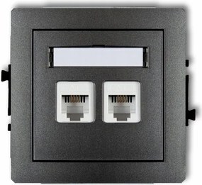 Grafit telefon aljzat 11DGT-2 Deco Karlik