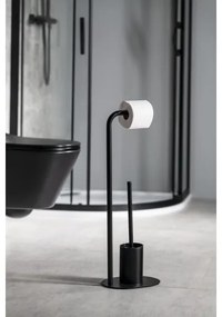 Aqualine - Toalettpapír és WC kefe tartó SAMBA fekete