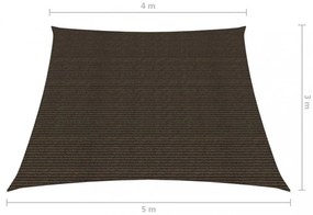 barna HDPE napvitorla 160 g/m² 4/5 x 3 m