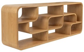 Natúr színű tölgyfa könyvespolc 60x160x35 cm Seven – Zuiver