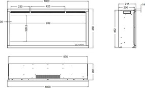 Elektromos kandalló Aflamo Royal 3D 100