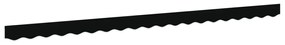 Napellenző Valance 4.5 m Keretre Fekete 4.3x0.2 m