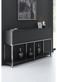 Konzolasztal Lord - Anthracite, Silver