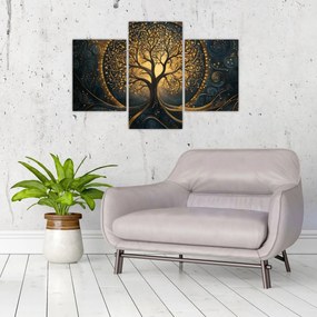 Kép – Arany aurájú fa (90x60 cm)