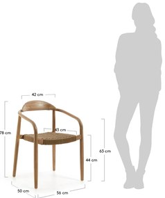 Glynis szék bézs ülőrésszel - Kave Home