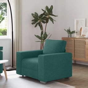 Fotel Sötétzöld 59 cm Textil