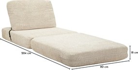 Fehér kinyitható buklé fotel Faster – Mauro Ferretti