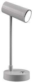 Világosszürke LED szabályozható asztali lámpa (magasság 28 cm) Lenny – Trio