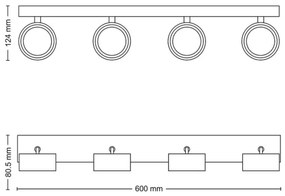 Philips - LED Spotlámpa BRACIA 4xLED/5,5W/230V fehér