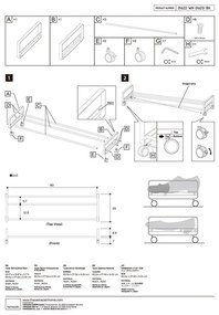 Fehér fém cipőtartó állvány 83,5x14,5x27,5 cm Tower – YAMAZAKI