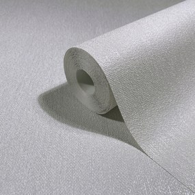 Fehér, gyöngyházfényű fali tapéta, szövet szerkezetű tapéta