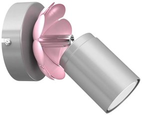 Fali spotlámpa FLOWER 1xGU10/8W/230V matt króm