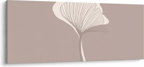 Kép - Bézs színű levelek N⁰3 (120x50 cm)