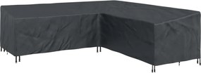 vidaXL Bútor takaró Fekete 255 x 255 x 80 cm 420D Oxford Szövet